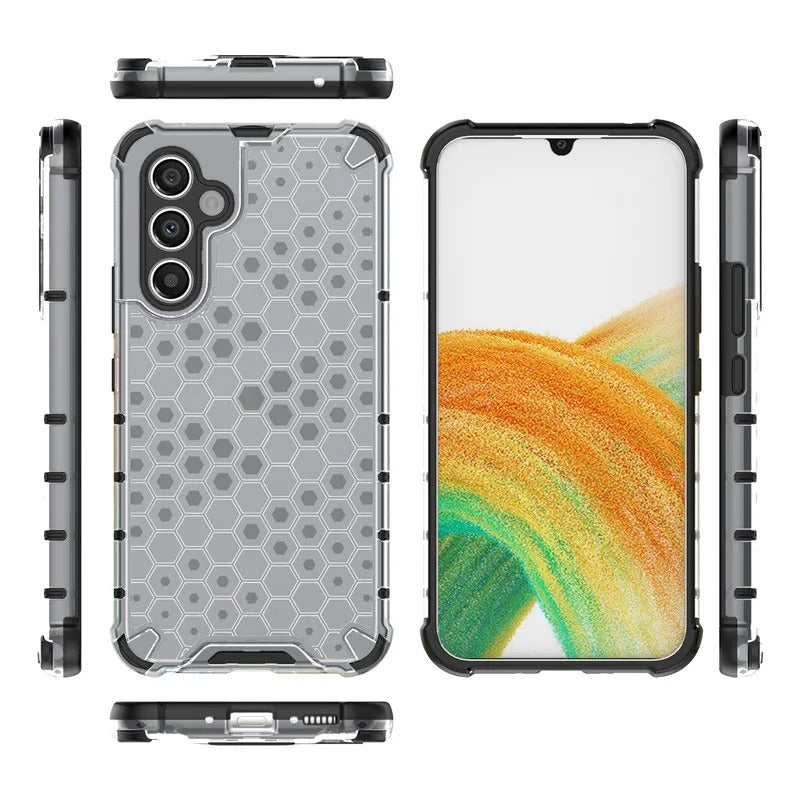 Samsung Galaxy Airbag Shockproof Hybrid Armor Honeycomb Transparent Cover