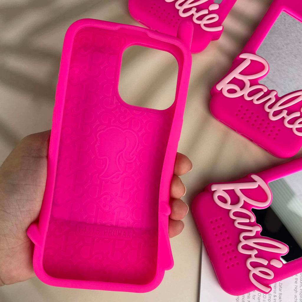 iPhone all Models Barbie Silicone Mirror Case