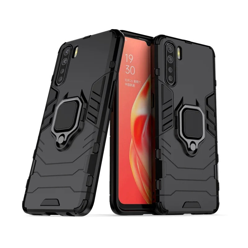 OPPO Models Upgraded Ironman with holding ring and kickStand Hybrid shock proof case