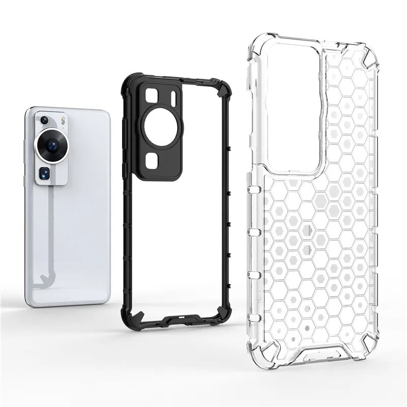 Huawei Airbag Shockproof Hybrid Armor Honeycomb Transparent Cover