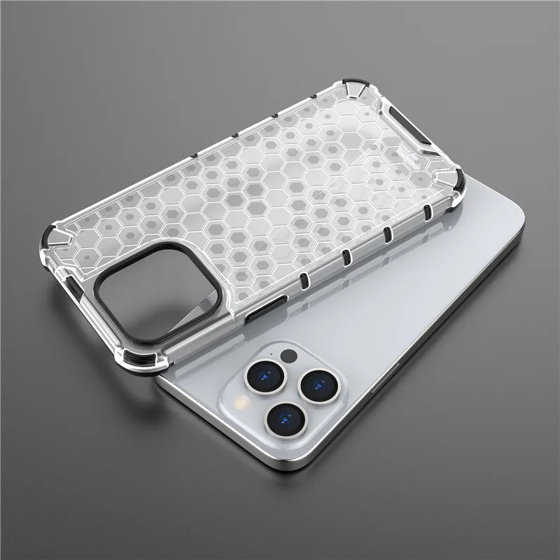 iPhone 11 Series Airbag Shockproof Hybrid Armor Honeycomb Case