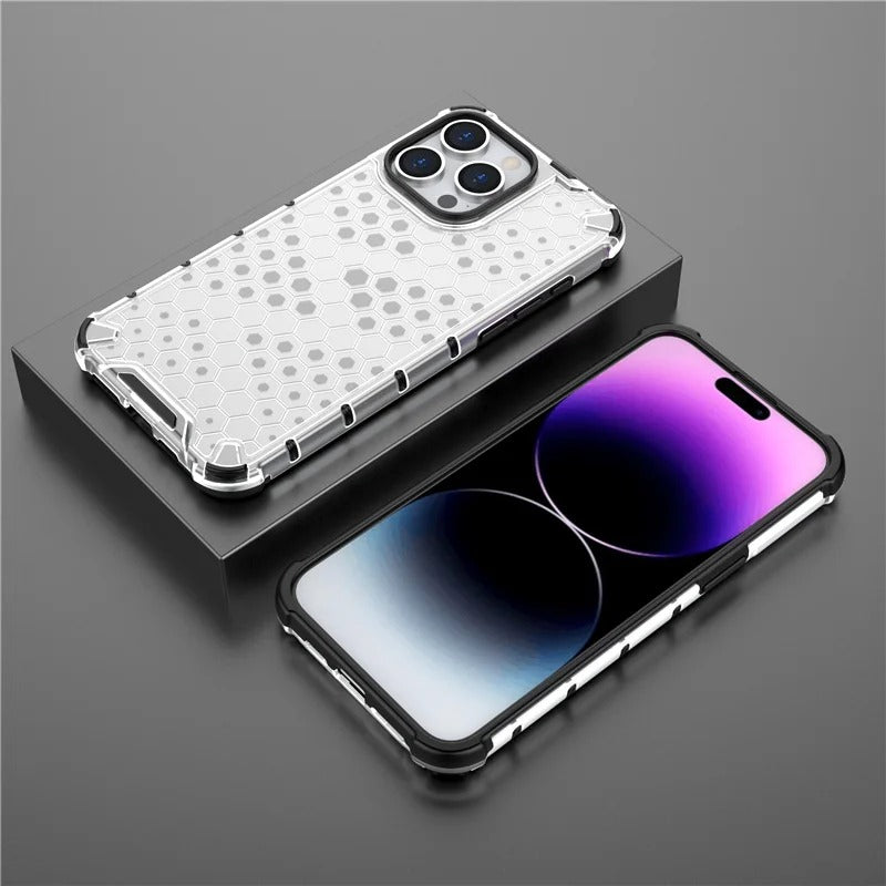 iPhone 12 Series Airbag Shockproof Hybrid Armor Honeycomb Case