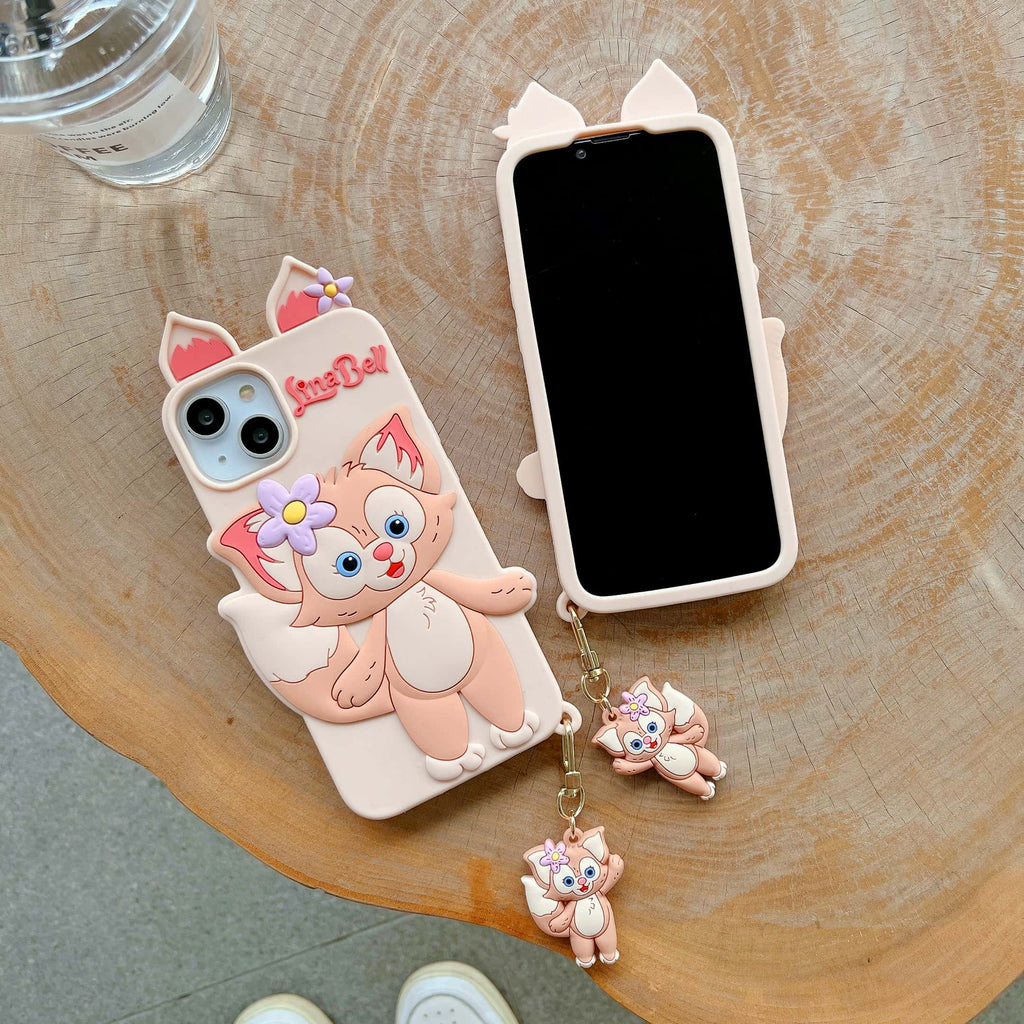 iPhone All Models Lina Bell Cartoon Silicon ShockProof Rubber 3D Case