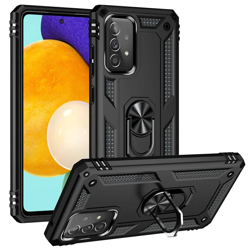 Galaxy A52 / A52S Vanguard Military Armor Case with Ring Grip Kickstand