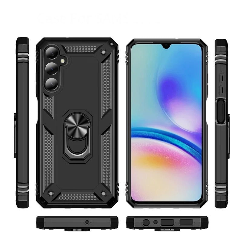 Samsung Galaxy A24 4G Vanguard Military Armor Case with Ring Grip Kickstand