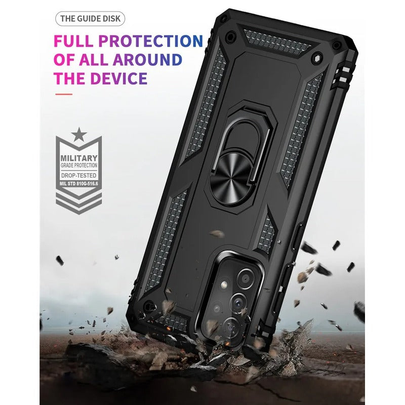 Galaxy A52 / A52S Vanguard Military Armor Case with Ring Grip Kickstand