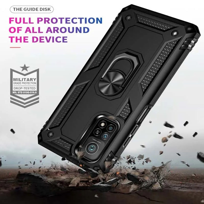 Redmi Note 11 Vanguard Military Armor Case with Ring Grip Kickstand