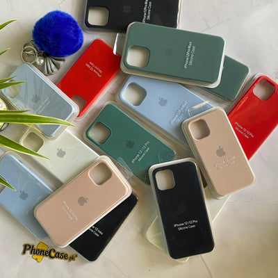 IPHONE 12 PRO LIQUID SILICONE LOGO CASE