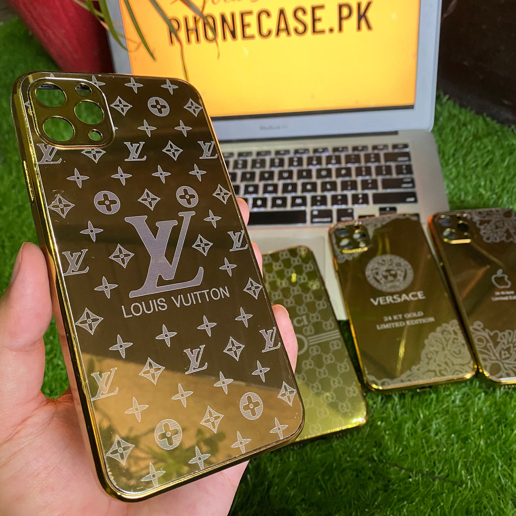 LOUIS VUITTON LV LOGO GOLD BLACK iPod Touch 6 Case