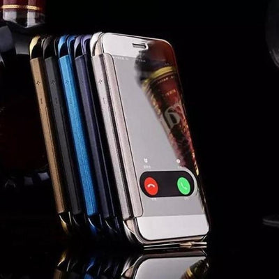 Luxury Series Mirror View iPhone 7 Plus / 8 Plus Flip Case