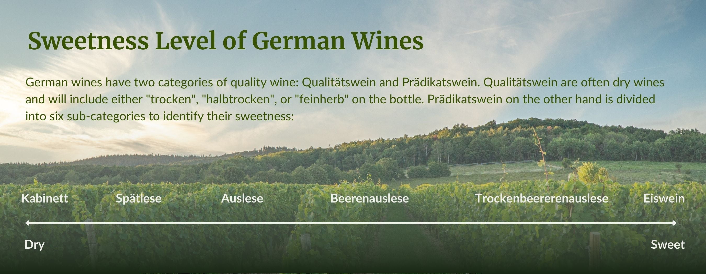 sweetness levels of german wine