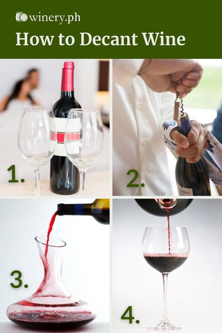 how to decant wine step by step