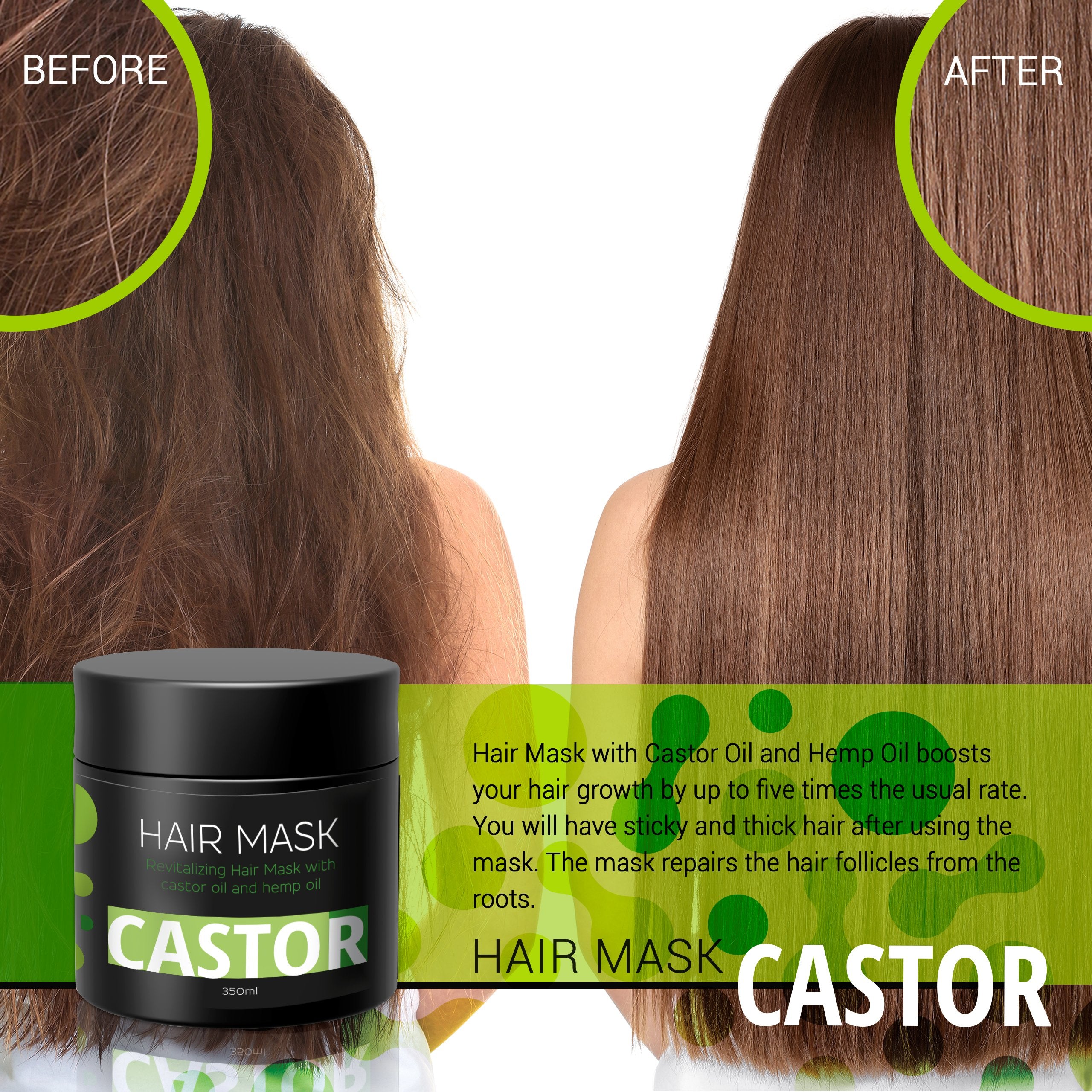 Castor Oil Hair Mask | Dead Sea Shop