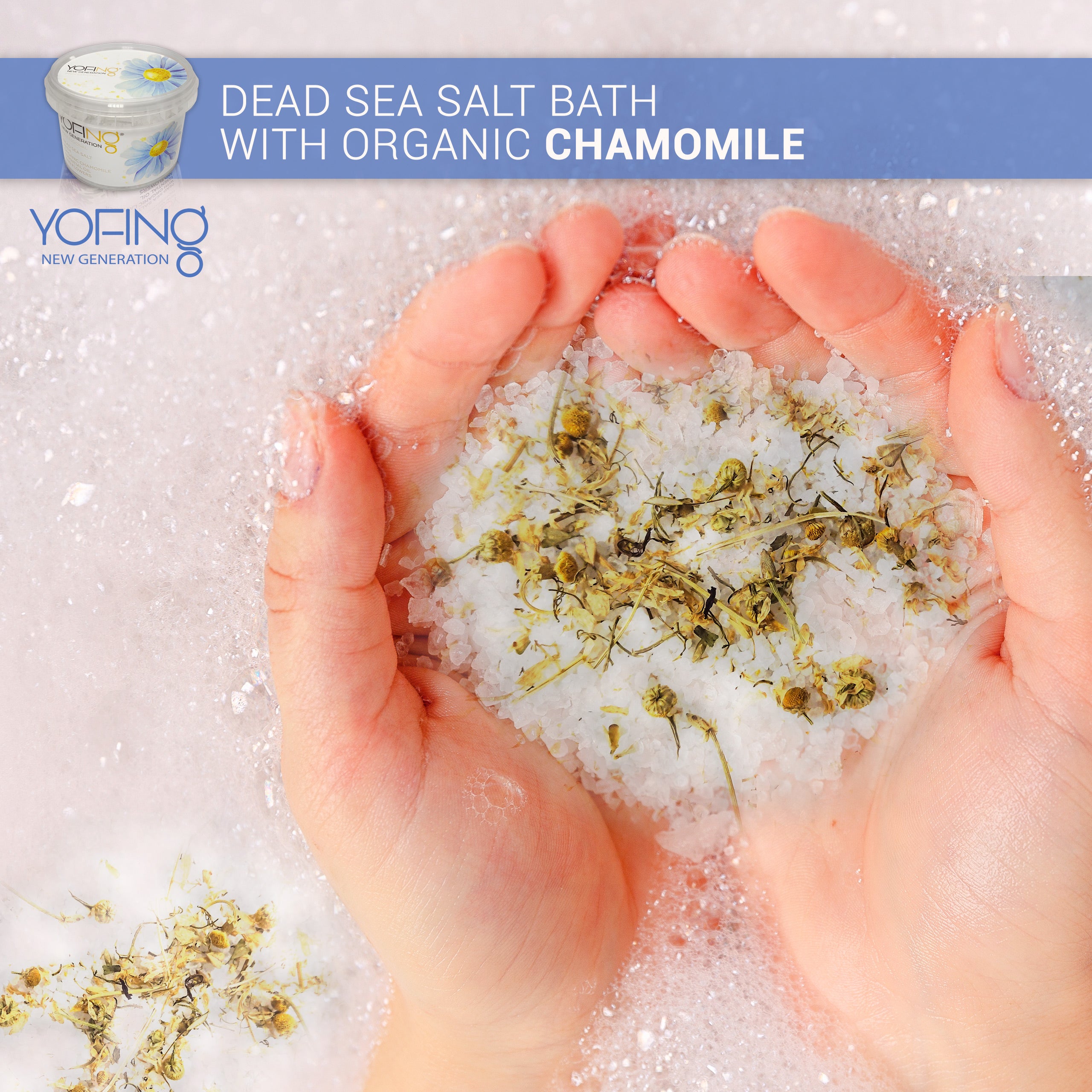 Dead Sea Salt With Organic Chamomile Deadseashop Com