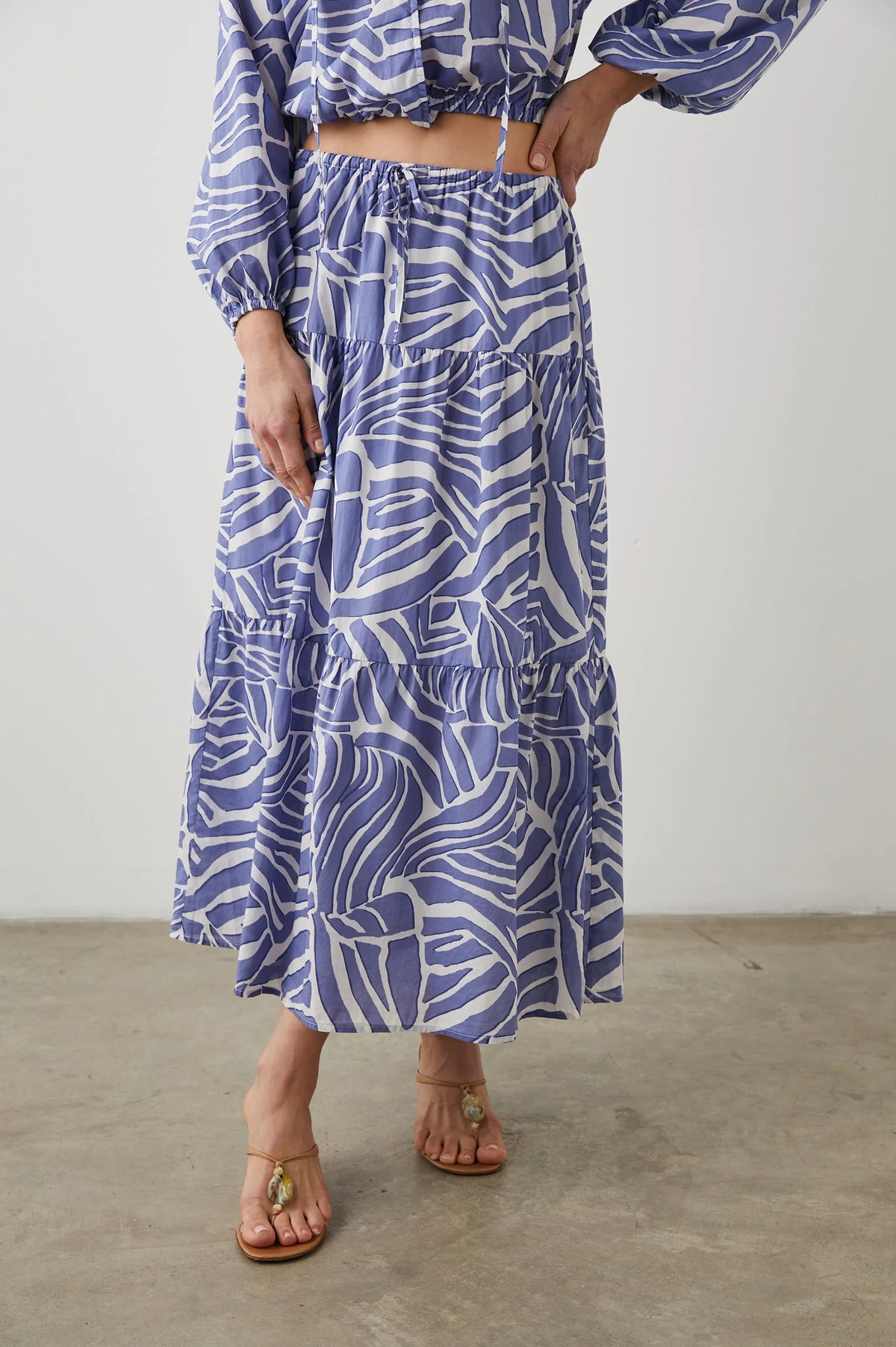 Rails Amellia Cino Stripe Midi Dress, Blue, XS