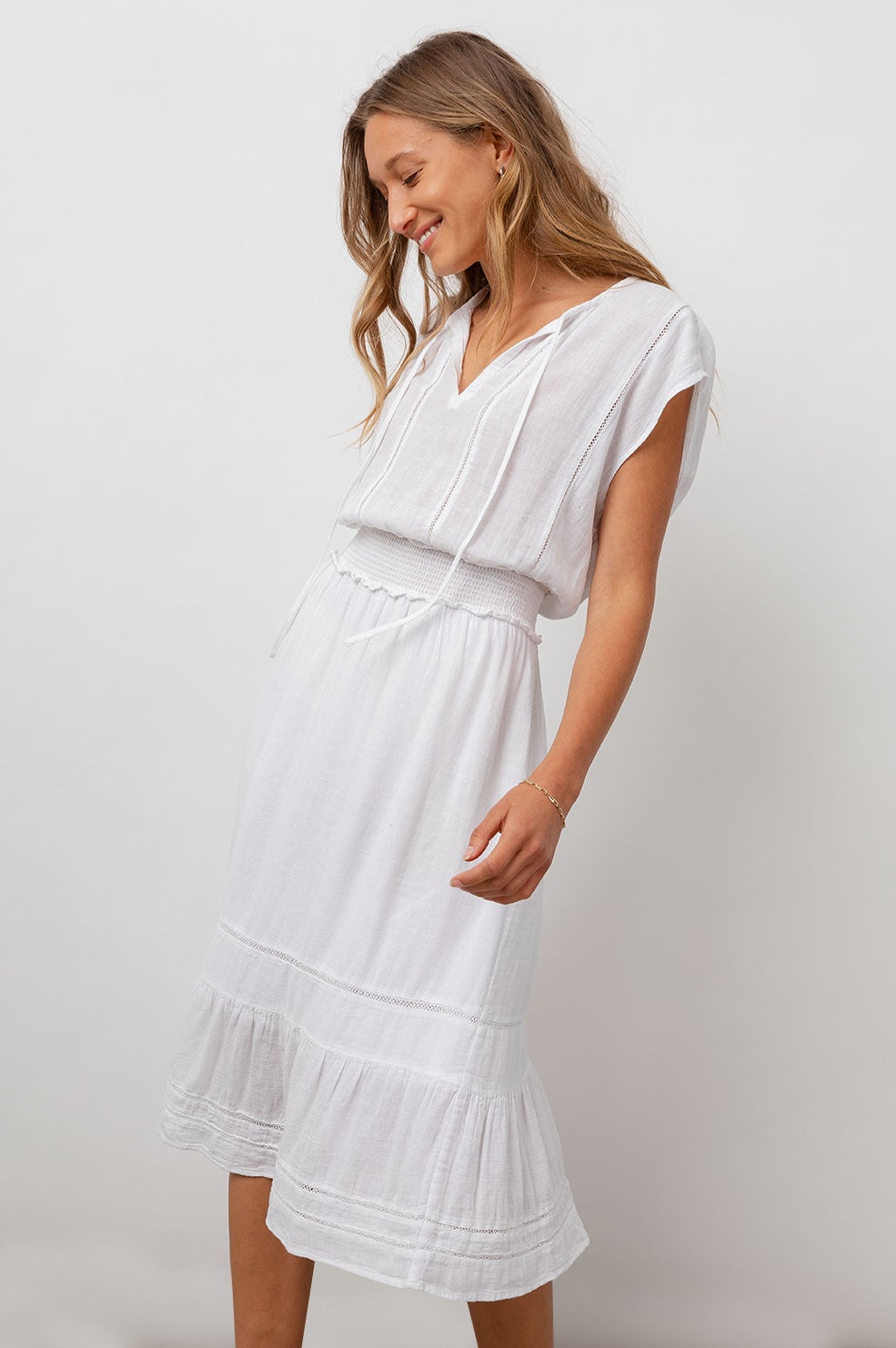 Ashlyn Dress White – Sass & Edge