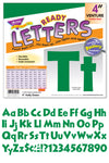 Venture 4 Inch Uppercase/Lowercase Kelly Green