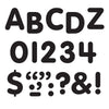 Μαύρα γράμματα 1 ίντσας, αριθμοί και σημάδια STICK-EZE® Stick-On γράμματα