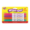 Μαρκαδόροι 4-συσκευασίας φωτεινών χρωμάτων Wipe-Off®
