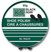 Cire pour chaussures, noire, 80 g.