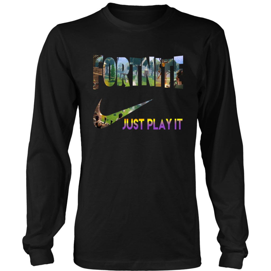 fortnite nike just play it t shirt - fortnite shirt kind