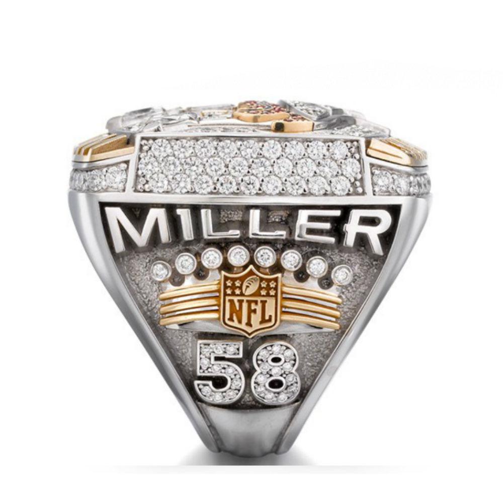 NFL 2015 Super Bowl L-50 Denver Broncos Championship Replica Ring Von Miller