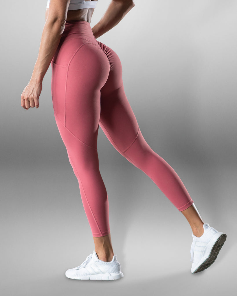 Luxe Faded Rose Scrunch Butt Leggings 