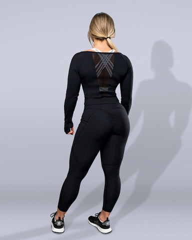 booty in black leggings