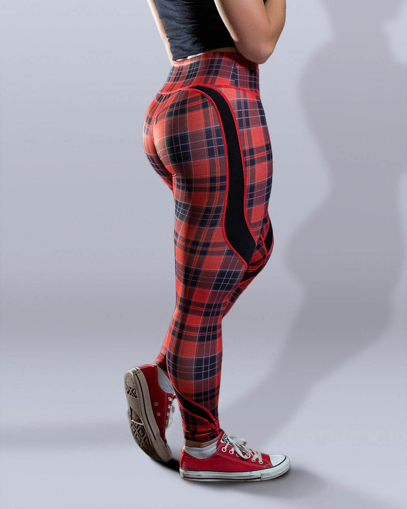 La Fitwear Scheming Legging Type Girl Play Sexy Tartan – Cupidanza