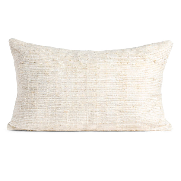 Posh Box Ivory Solid Ivory Large Throw Pillow With Insert – LOOMLAN