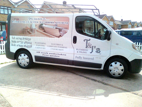 Gillingham Vehicle Graphics. Fitted van and car signs free design good prices by www.1st4signs.com