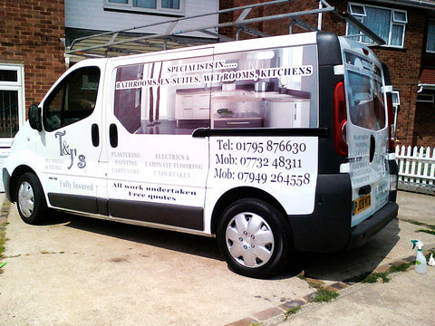 Swale Vehicle Graphics. Fitted van and car signs free design good prices by www.1st4signs.com