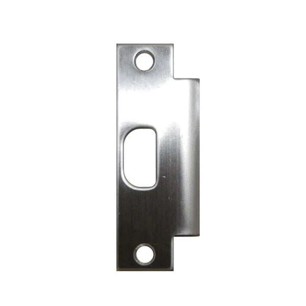 Don-Jo ST-161-626 Strike Plate, 4-7/8 in L, 1-1/4 in W, Brass, Satin Chrome