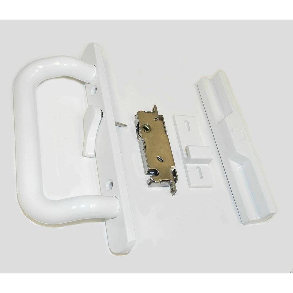 sliding door handle with lock