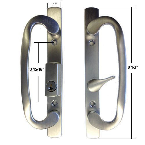 Sliding Glass Patio Door Handle Lock Set Mortise Type B Position Off C
