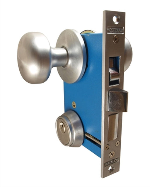 Gobrico Cerrojo de seguridad de doble cilindro con llave en ambos lados  Cerradura de puerta de casa Cerradura de perilla redonda Cerradura de  perilla