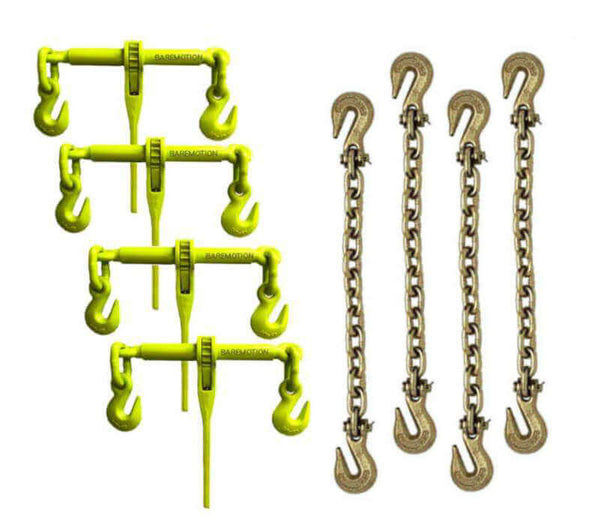 3/8 Grade 70 Chain & Hi-Vis Binder Kit w/G8 Foundry Hooks - 4