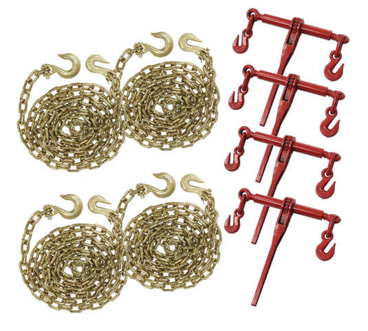 5/16 Grade 70 Binder Chain Transport with Grab Hooks – Baremotion