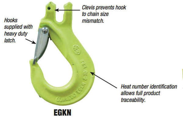 Cartec Grade 100 Clevis Sling Hooks from Bishop Lifting