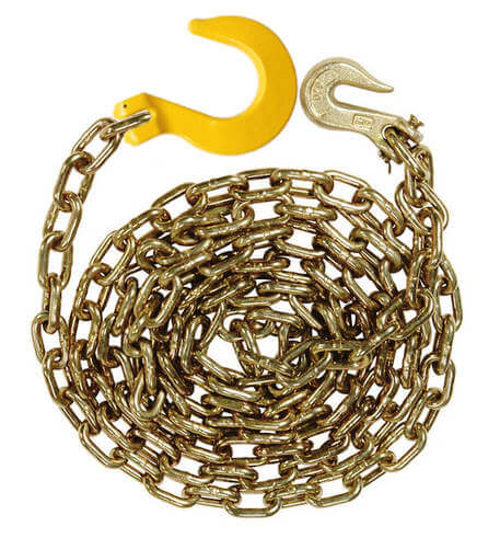 5/16 Grade 70 Binder Chains with Grab Hook & GR80 Foundry Hook
