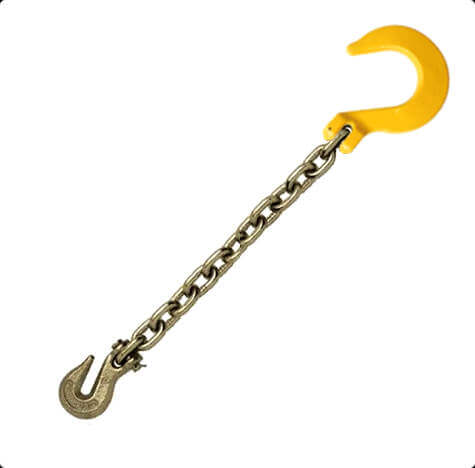 18.5 Grade 70 Chain Extension with Forged Grab Hook (4-pack