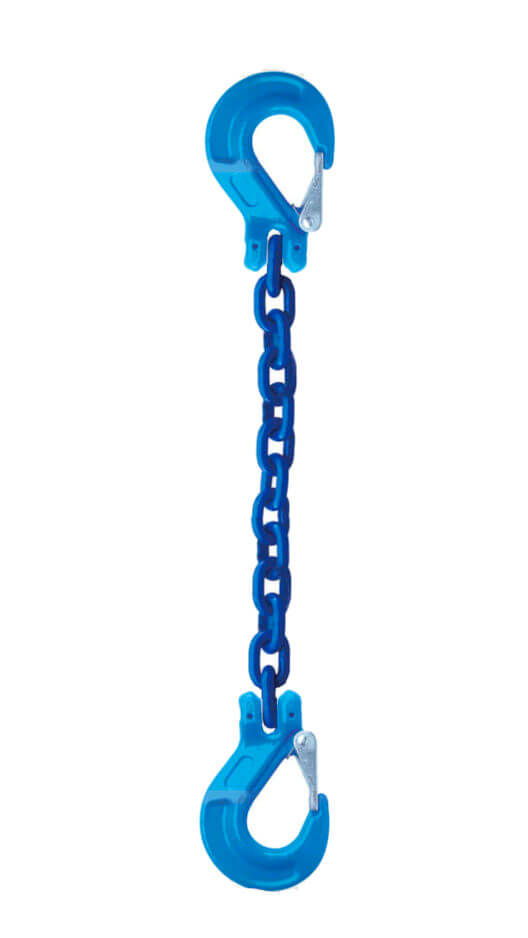 Grade 80 SSS Single Leg Chain Slings w/ Sling Hooks Both Ends – Baremotion