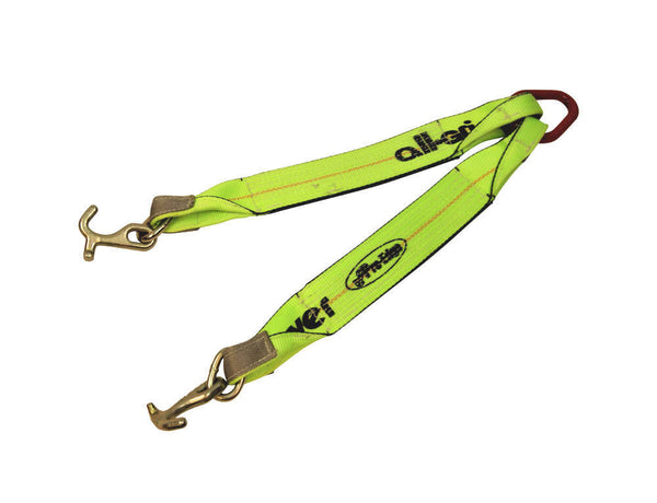 Adjustable V-strap with chain and hook clusters. V, vstrap, hooks, grade 70  ba products b/