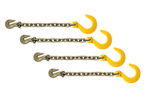 3/8 Grade 70 Binder Chains with Grab Hook & GR80 Foundry Hook 4