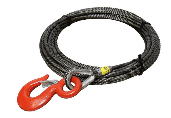 3/8 Steel Core Winch Cable with Eye Hook All-Grip®
