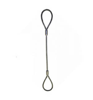 5/8 Eye & Eye Wire Rope Slings - Single Leg 7800 lbs WLL – Baremotion