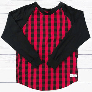 women's buffalo plaid sweatshirt