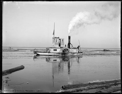 Ottawa river tug boat loggin