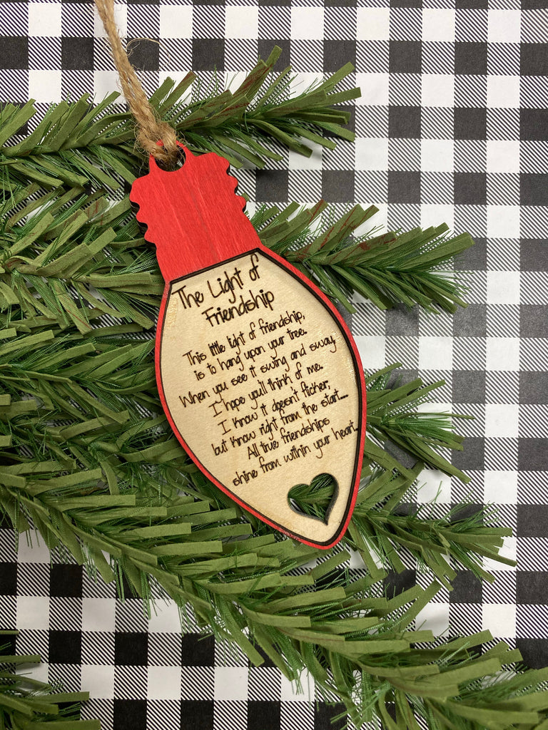 RTS - Friendship Christmas ornament – Two Sisters DIY