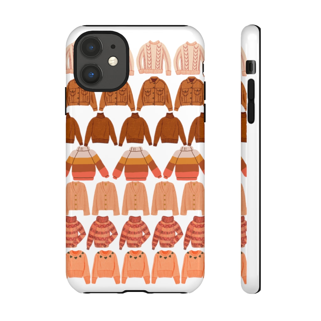 SWEATER WEATHER PHONE CASE-WHITE